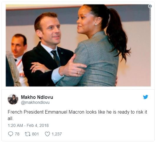 Makho ndlovu makhondlovu french president emmanuel macron looks like he is ready