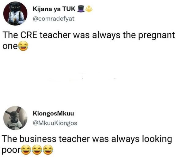 Kijana ya TUK comradefyat The CRE teacher was always the pregnant one KiongosMku