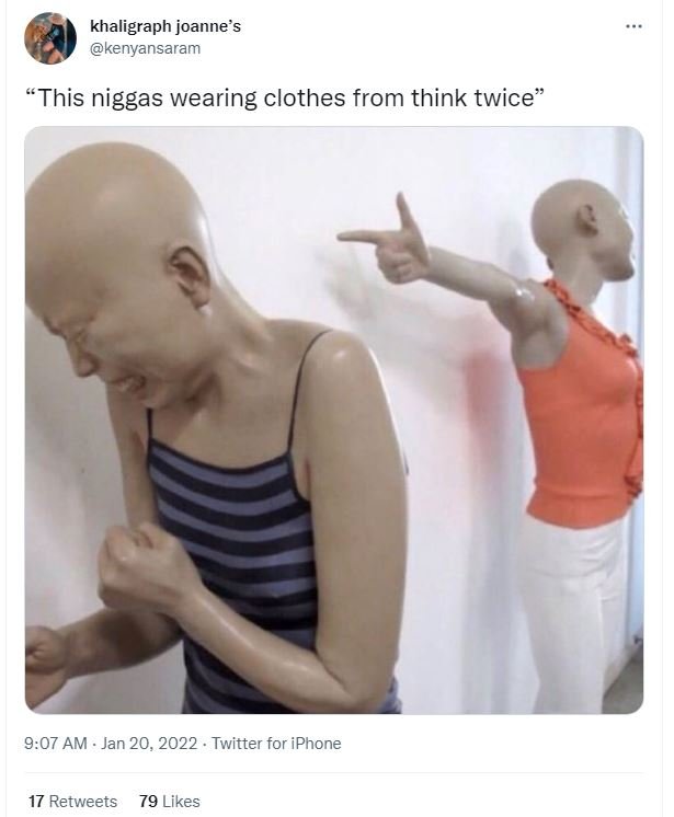 khaligraph joanne's kenyansaram This niggas wearing clothes from think twice 9.0
