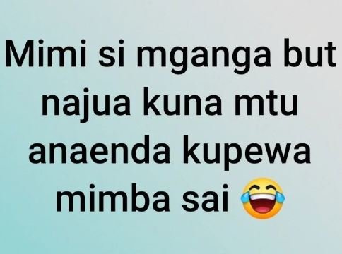 Mimi si mganga but najua kuna mtu anaenda kupewa mimba sai