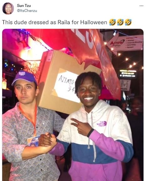 Sun tzu itschenzu this dude dressed as raila for halloween 409 roy az1nio