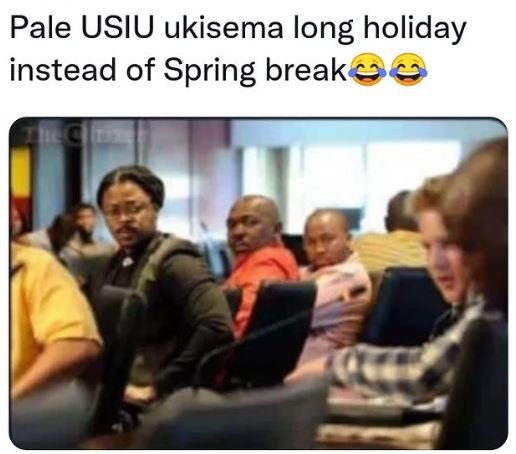 Pale usiu ukisema long holiday instead of spring breakse
