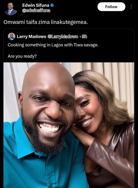 Edwin sifuna edwnnsilua follow omwami taifa zima linakutegemea. larry madowo lai