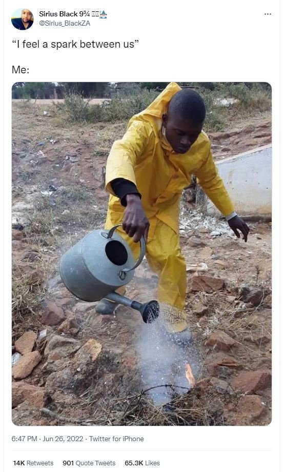 Sirius black 93 sirius_blackza feel a spark between us me 6.47 pm jun 26, twitte