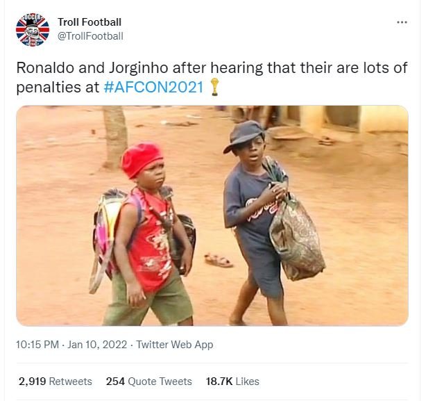 Troll Football TrollFootball Ronaldo and Jorginho after hearing that their are l