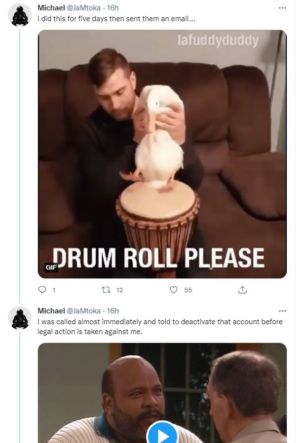 Michael JaMtoka . 16h Idid this for five days then sent them an email. Jafuddydu