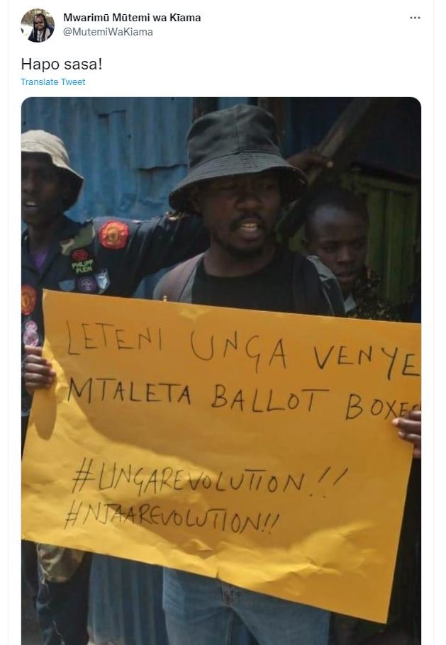 Mwarimu mutemi wa kiama mutemiwakiama hapo sasa! translare tweet letent unga ven