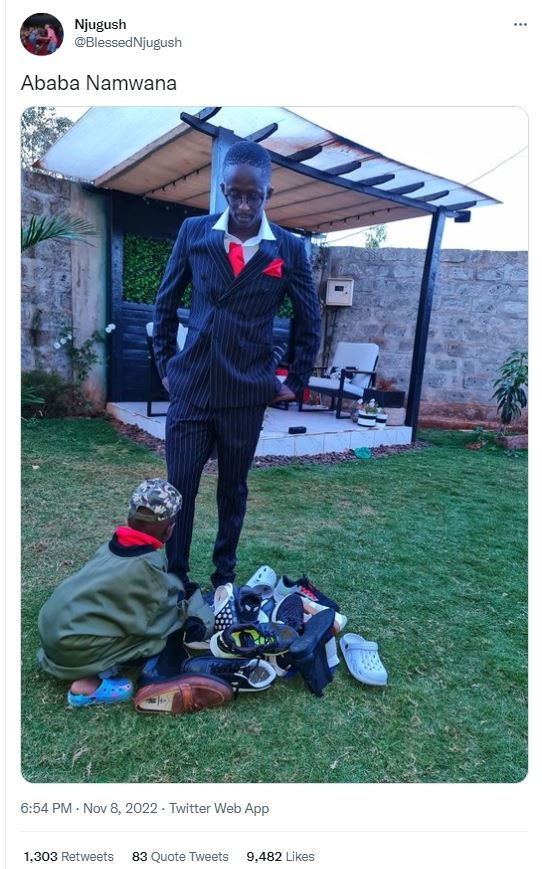 Njugush blessednjugush ababa namwana 6.54 pm nov 8, twitter web app 1.,303 retwe