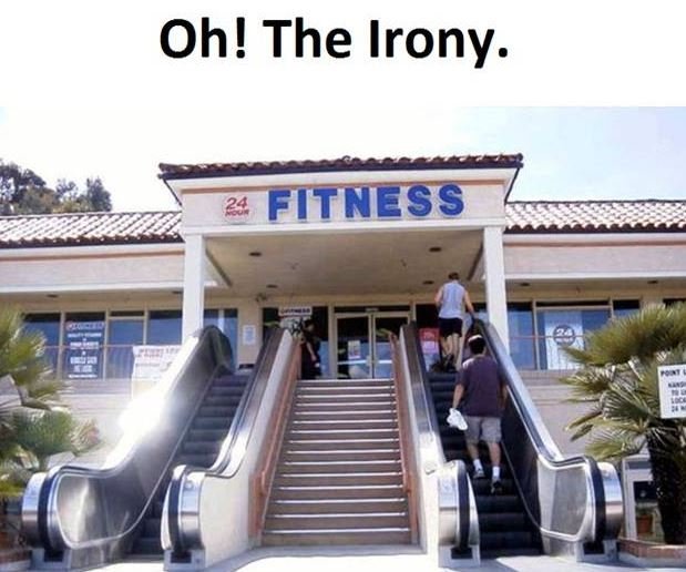 Oh! the irony. 24 fitness