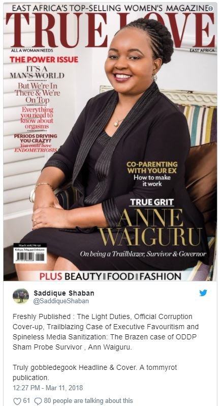 East africa's topselling women's magazineo true ve wcman fgt aq ea thepower issu