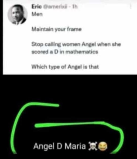 Erk Caincnen n Men Mointain vour Irome Stop colling Komen Angel whenshe EcoiedBD