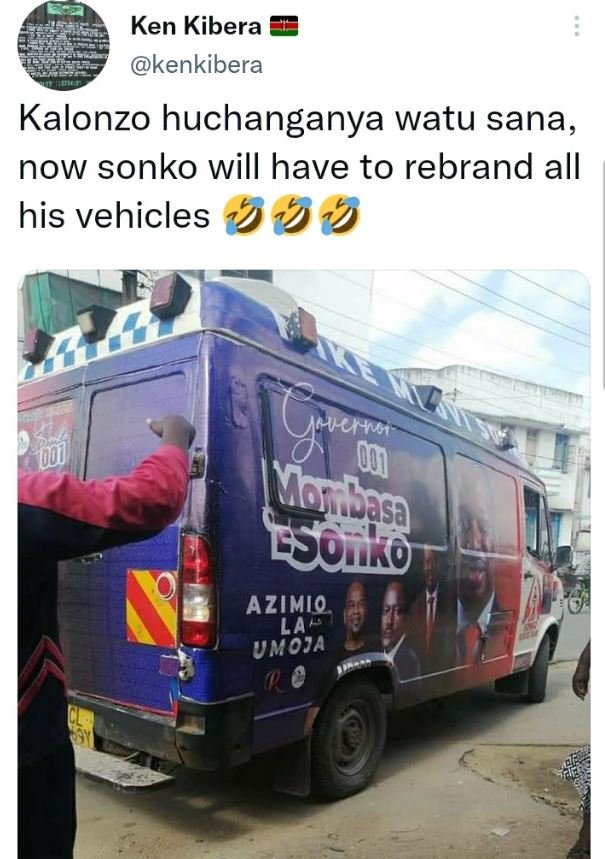 Ken kibera kenkibera kalonzo huchanganya watu sana, now sonko will have to rebra