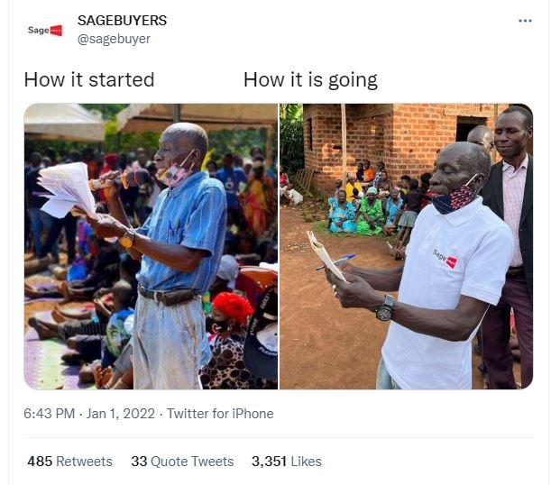 SAGEBUYERS sagebuyer Sag0 How it started How it is going 6.43 PM Jan Twitter for