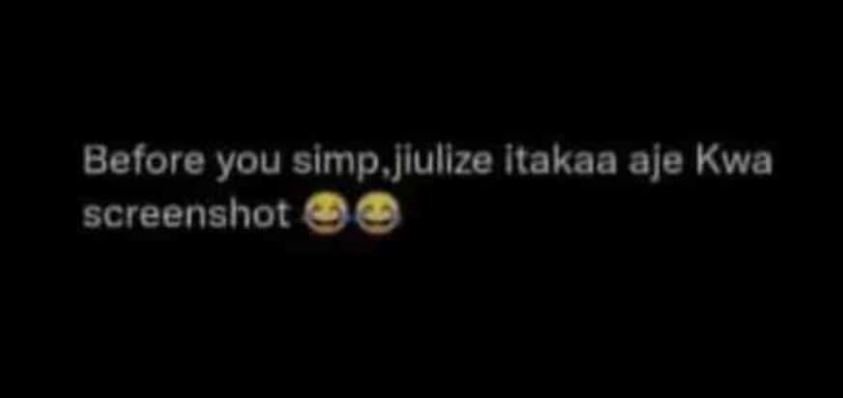 Before you slmp jlulize itakaa aje kwa screenshot