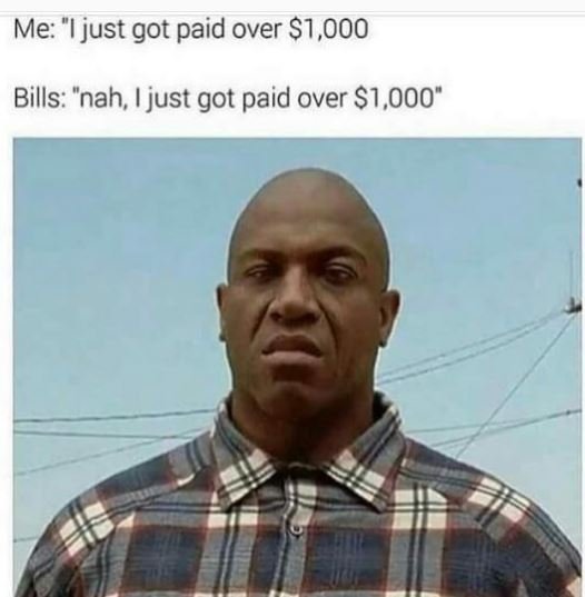Me just got paid over 1,000 bills nah, ijust got paid over 1,000
