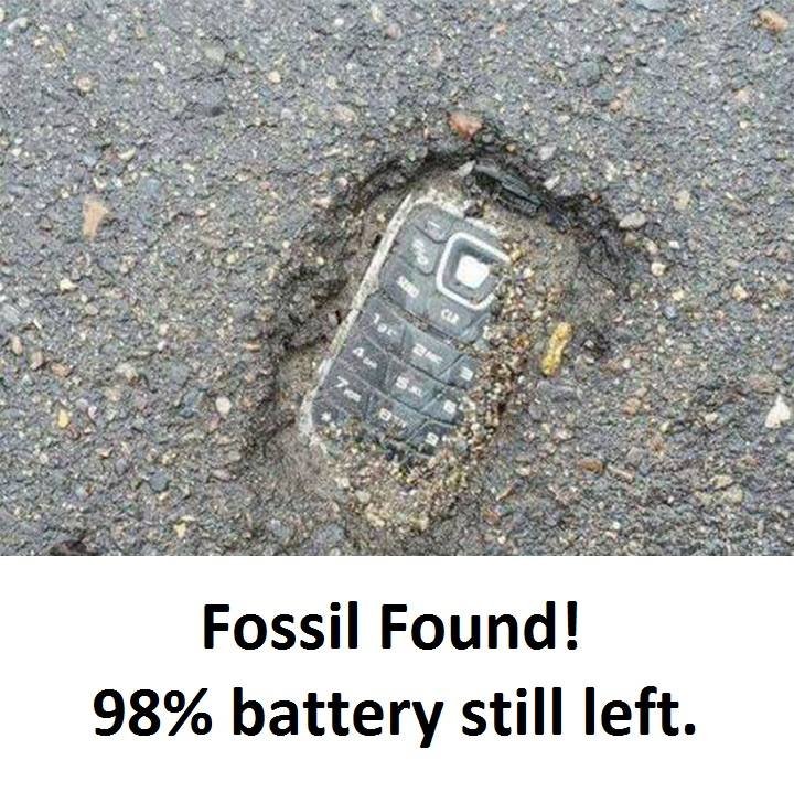 Fossil found! 98 battery still left.