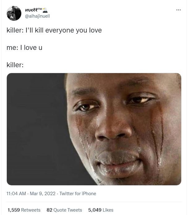 Muerrtm alhajinuell killer i'il kill everyone you love me love u killer 11.04 am