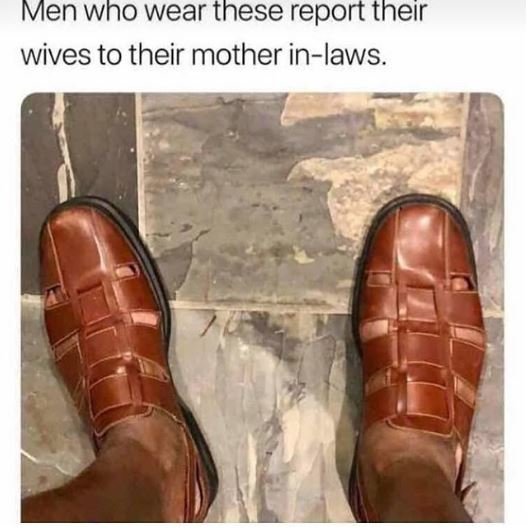 Men who wear these report their wives to their mother inlaws