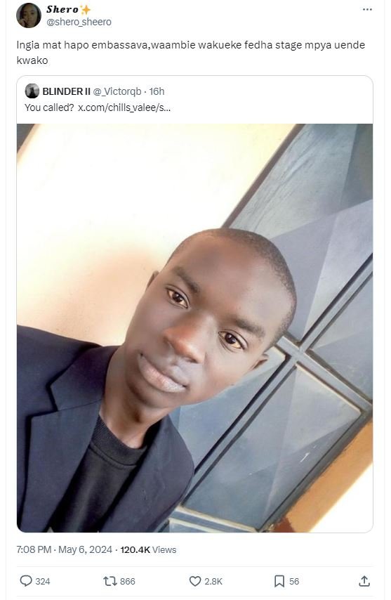 Shero shero_sheero ingia mat hapo embassava,waambie wakueke fedha stage mpya uen