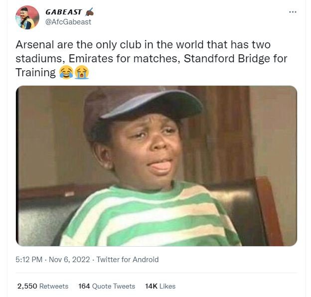 Gabeast afcgabeast arsenal are the only club in the world that has two stadiums,