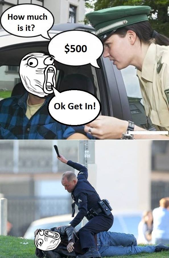 How much is it? 500 ok get in!