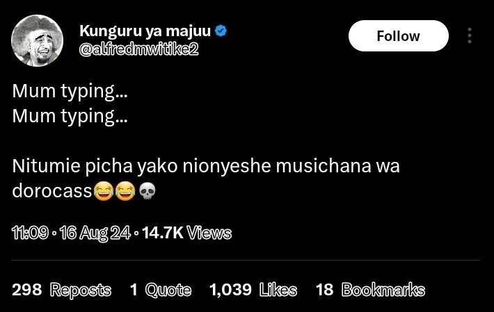 Kunguru ya majuu aliledmwitke2 follow mum typing mum typing nitumie picha yako n
