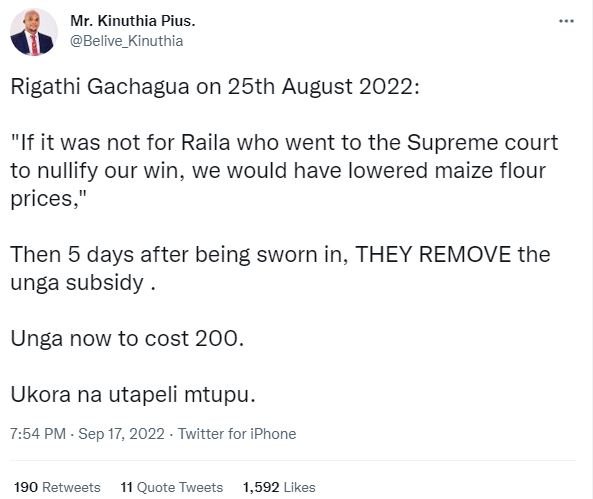 Mr. kinuthia pius belive_kinuthia rigathi gachagua on 25th august if it was not