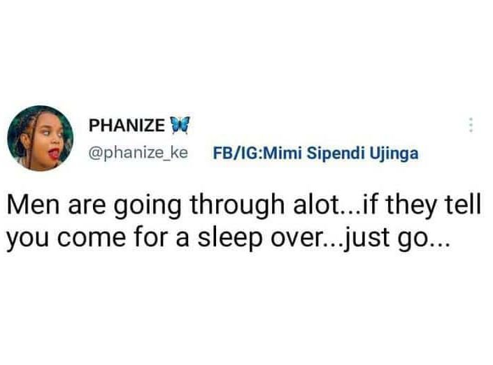 Phanize phanize_ke fbigmimi sipendi ujinga men are going through alot..if they t