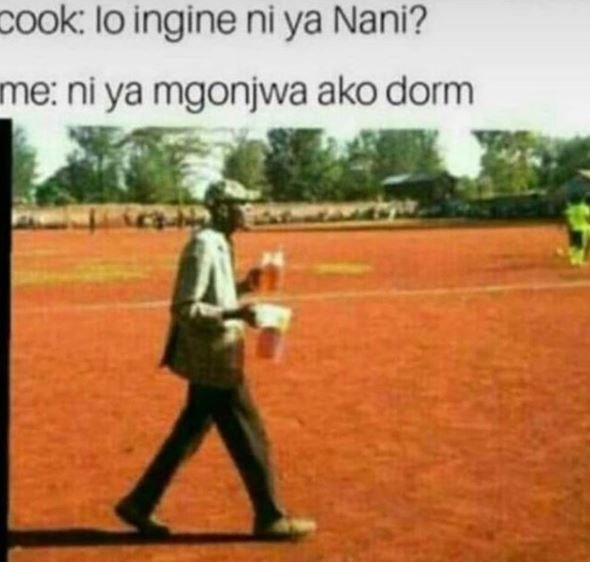 Cook lo ingine ni ya nani? me ni ya mgonjwa ako dorm