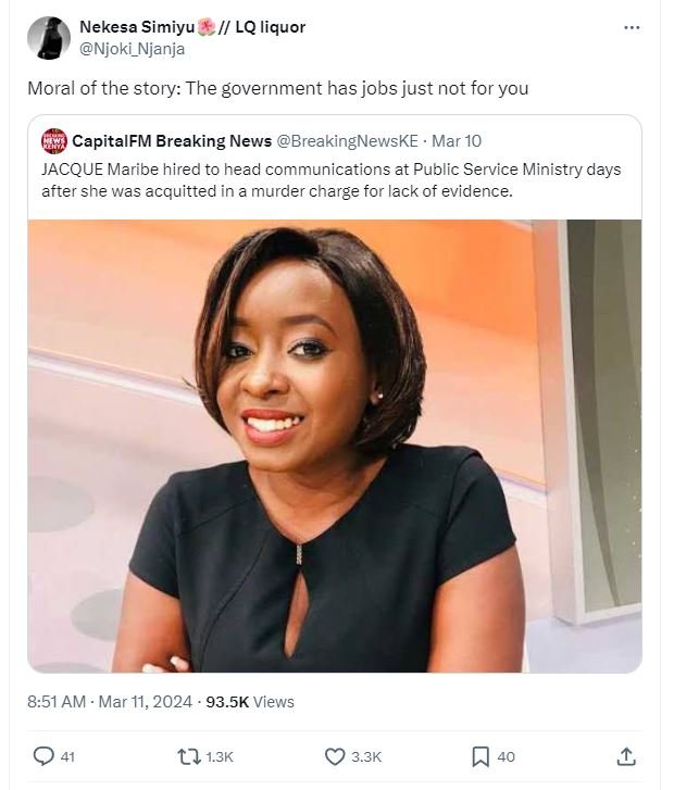 Nekesa simiyu njoki_njanja lq liquor moral of the story the government has jobs