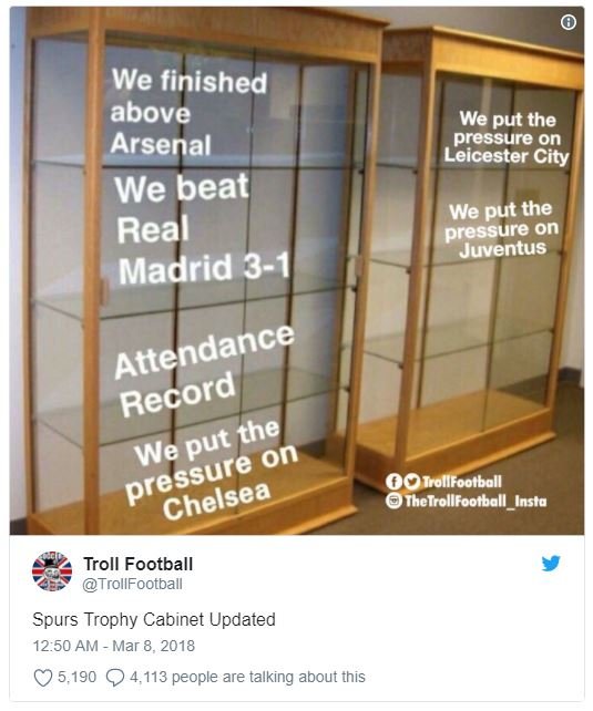 We finished above arsenal we beat real madrid 31 we put the pressure on leiceste