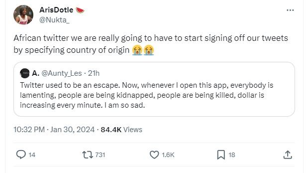 Arisdotle nukta african twitter we are really going to have to start signing off