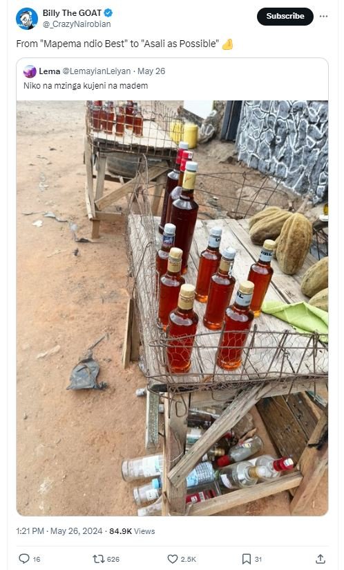 Billy the goat crazynairobian subscribe from mapema ndio best to asali as possib