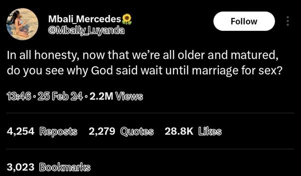 Mbali_mercedes mbally_luyanda follow in all honesty now that we're all older and