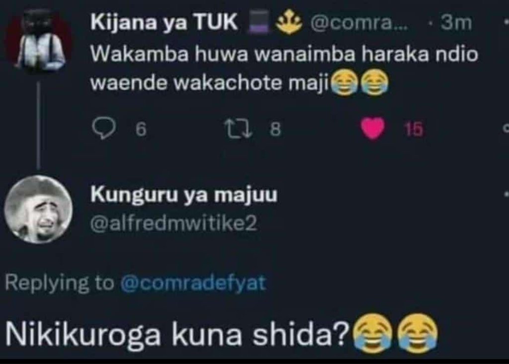 Kijana ya tuk comra 3m wakamba huwa wanaimba haraka ndio waende wakachote maji 6