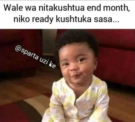 Wale wa nitakushtua end month, niko ready kushtuka sasa_ sparta uzi , ke