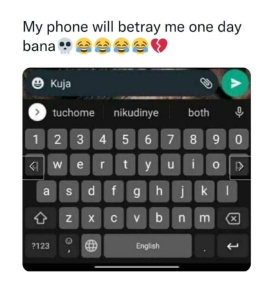 My phone will betray me one day bana kuja tuchome nikudinye both 2 3 4 5 6 7 8 w