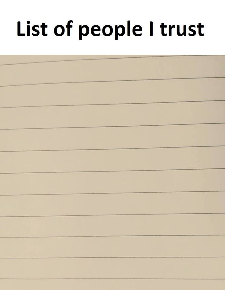 List of people trust