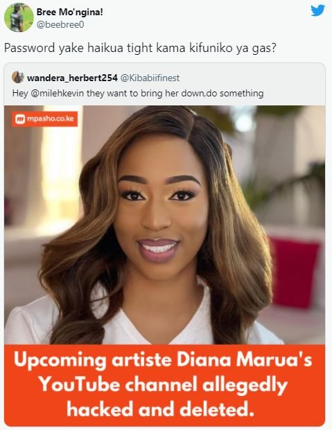 Bree Mo' ngina! beebreeo Password yake haikua tight kama kifuniko ya gas? wander