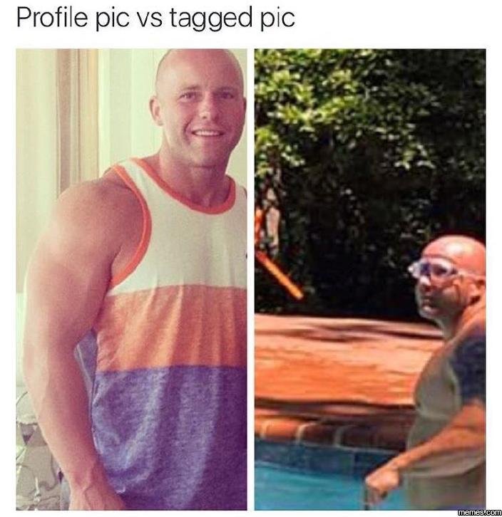 Profile pic vs tagged pic