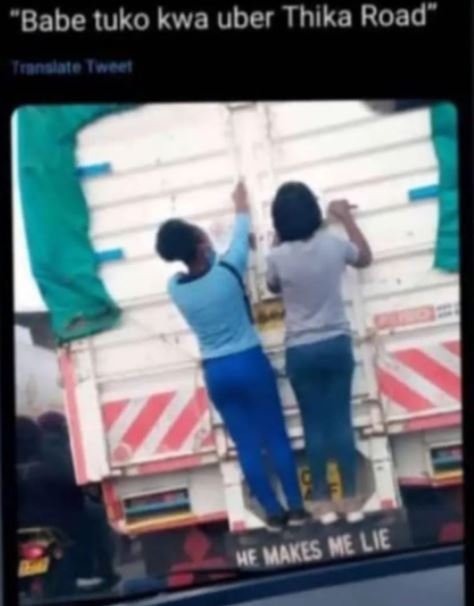 'babe tuko kwa uber thika road makes _ me lie me