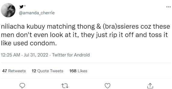 Amanda_cherrie niliacha kubuy matching thong brassieres coz these men don't even