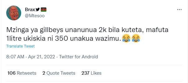 Braxy mtesoo mzinga ya gillbeys unanunua 2k bila kuteta, mafuta ilitre ukiskia n