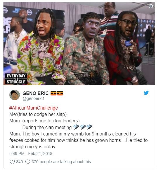 Everyday siruggle geno eric genoericı africanmumchallenge metries to dodge her s