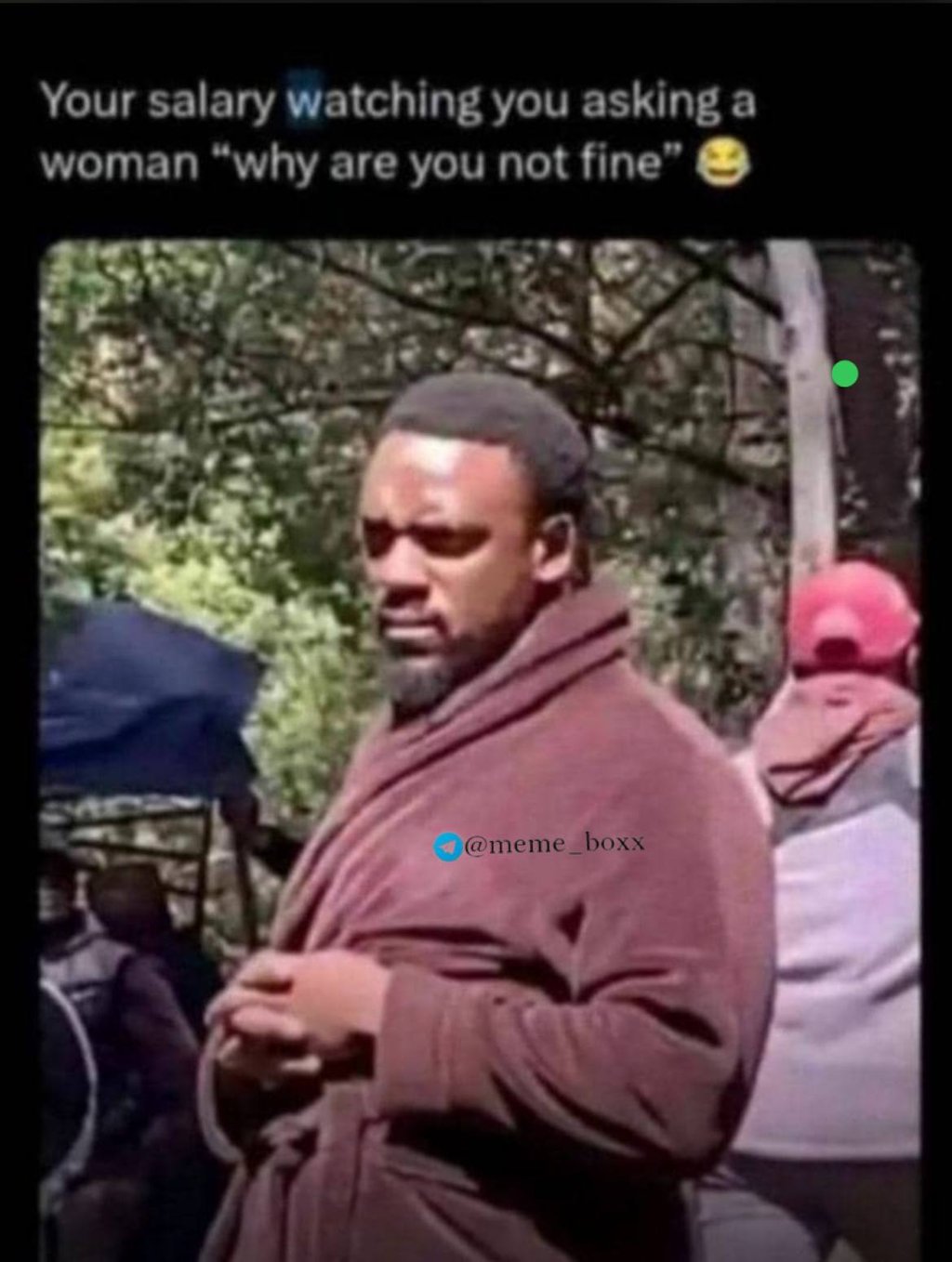 Your salary watching you asking a woman 60 why are you not fine meme boxx