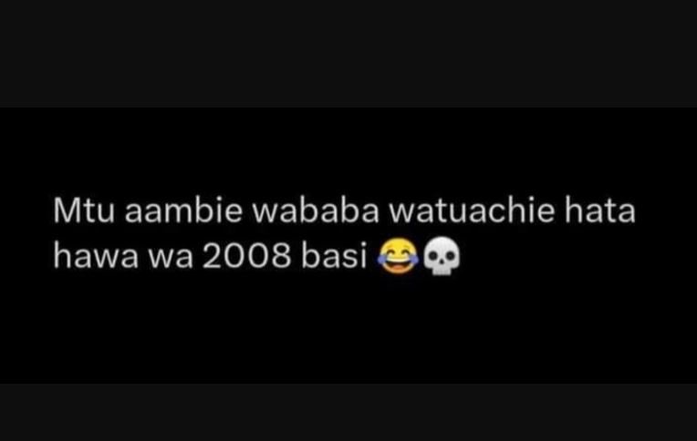 Mtu aambie wababa watuachie hata hawa wa basi