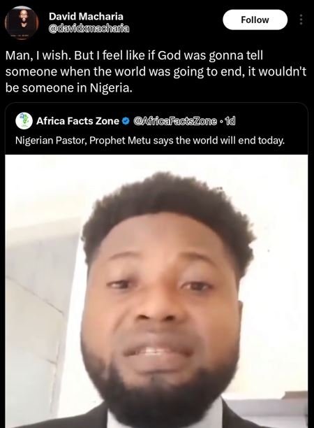 David macharia damicuachaiia follow man wish. but i feel like if god was gonna t