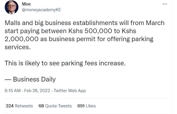 Moe moneyacademyke malls and big business establishments will from march start p