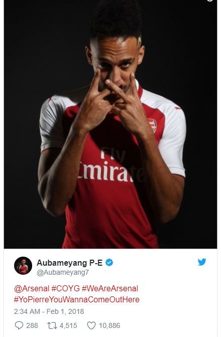 2 mira. aubameyang pe aubameyangr arsenal coyg wearearsenal yopierreyouwannacome