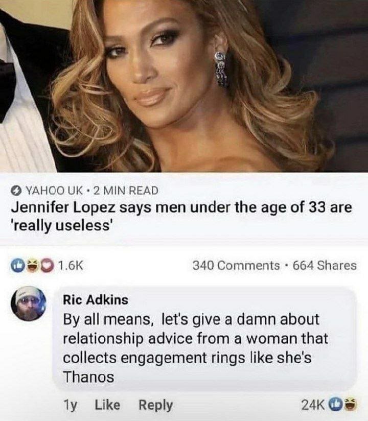 Yahoo uk 2 min read jennifer lopez says men under the age of 33 are 'really usel
